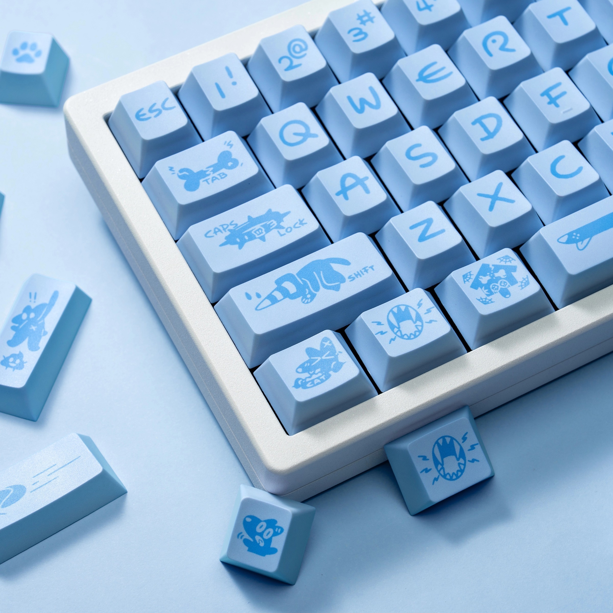 佩森丨忧郁小狗键帽 五面热升华原厂高度适配机械键盘磁轴