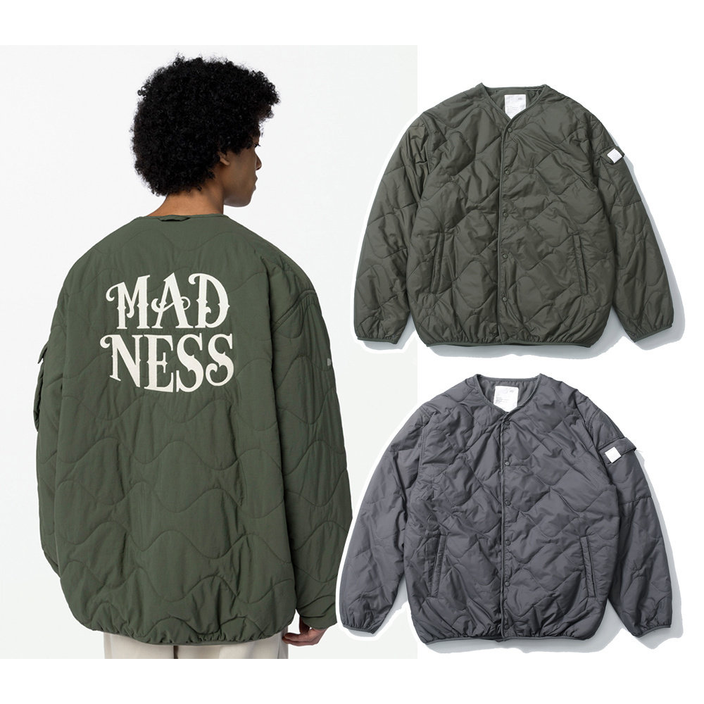 细节狠货！MADNESS 25AW余文乐秋冬棉服外套无领道袍棉衣复古工装