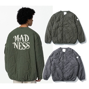 细节狠货！MADNESS 25AW余文乐秋冬棉服外套无领道袍棉衣复古工装