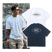 现货 日系余文乐短袖 T恤宽松休闲水洗做旧重磅短tee印花纯棉圆领