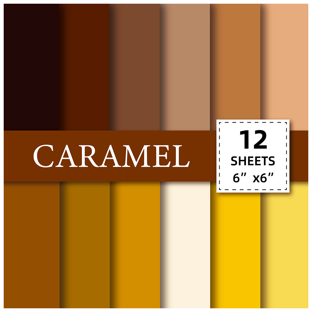 24张复古棕色美拉德纯色素材包ins风高级氛围感无粘性可裁剪手账