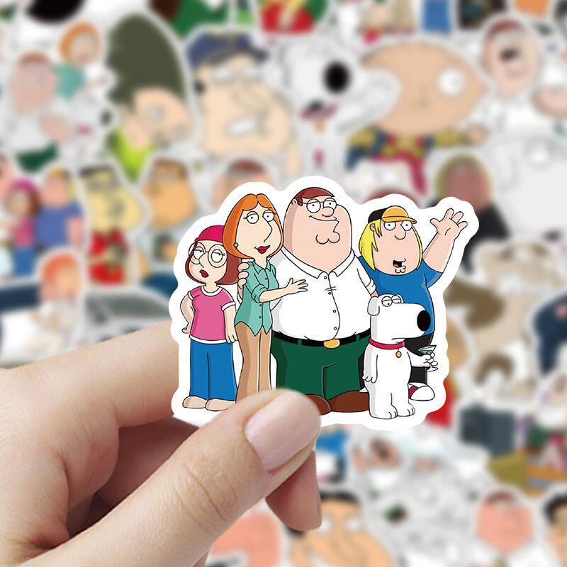 200张恶搞之家贴纸卡通可爱搞怪趣味人物周边diy桌面手机壳贴画
