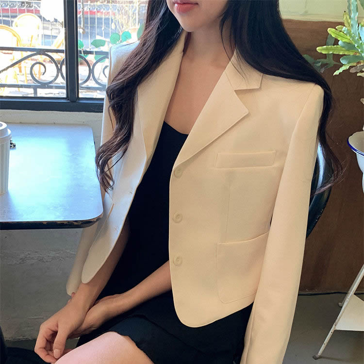 2025春夏3粒扣小香风西装外套