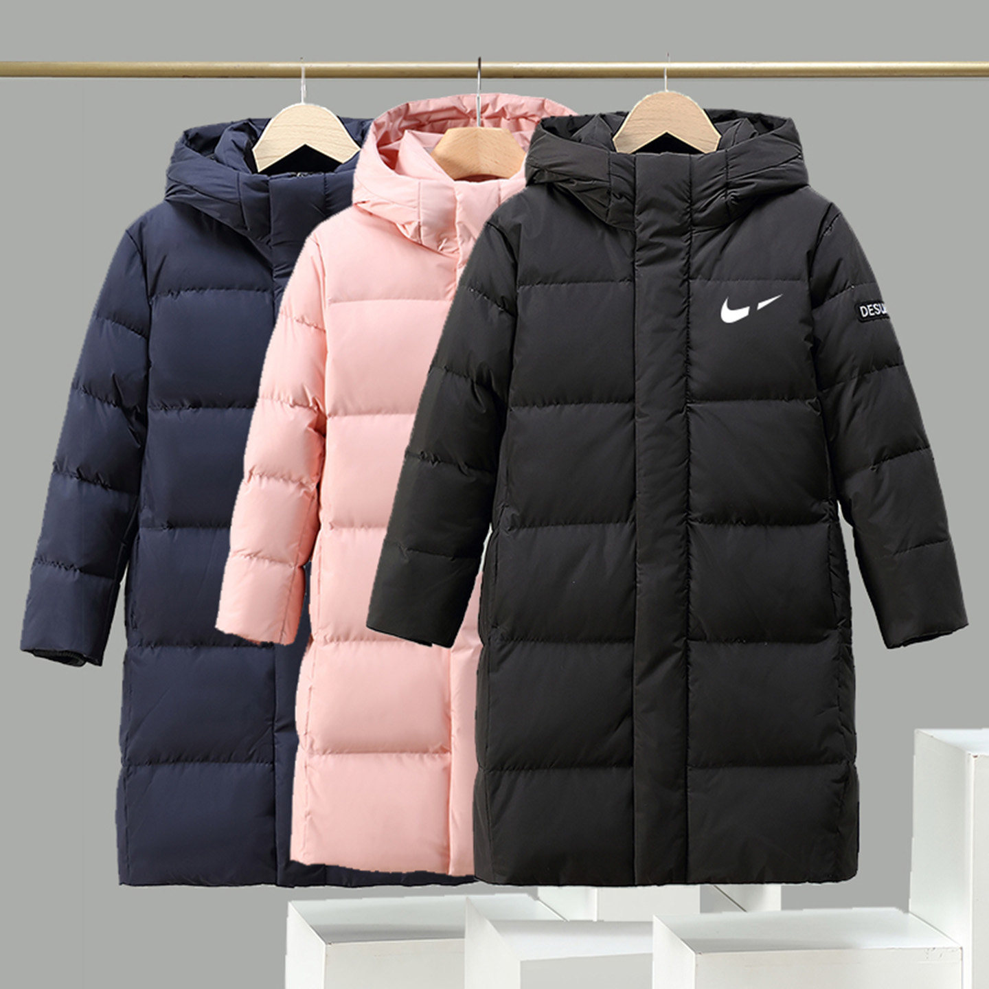 品牌儿童羽绒服男童2025新款加厚中长款过膝12中大童男孩冬装外套