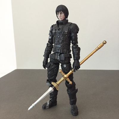 1/12长枪武器 适配shf机娘改件figma配件6寸可动兵人素体散货模型