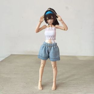 机娘衣服裤子 适配30ms女神装置改件figma1/12女兵人素体模型配件
