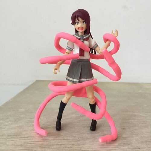 1/12触手配件 适配shf女神装置30ms机娘改件figma6寸兵人散货模型