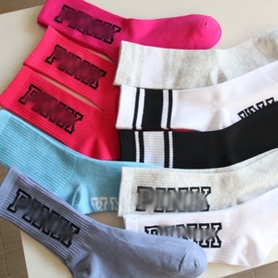 M旗下PK 时尚 潮袜 多色 出口 女士运动健身袜子 多巴胺色