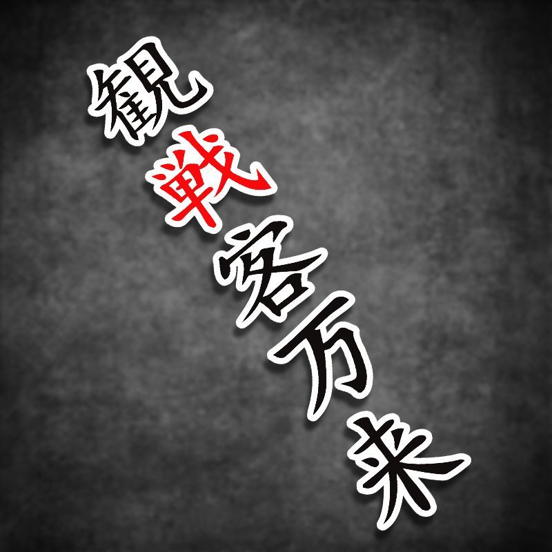 观战客万来  红蚂蚁日本茂木站改装贴纸踏板摩托车电动装饰贴