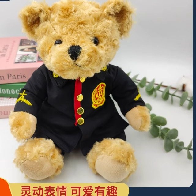 法学专业毕业礼物小熊可爱泰迪熊娃娃制服公仔大学生礼物法官小熊