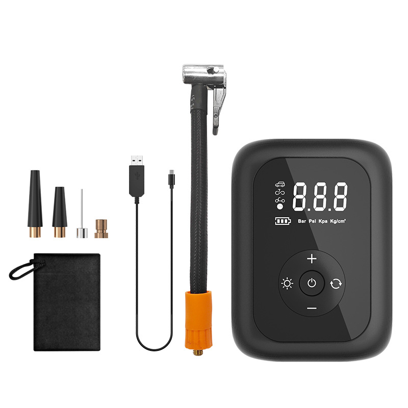 智能数显车载充气泵便携式汽车用轮胎打气泵电动充气机无线