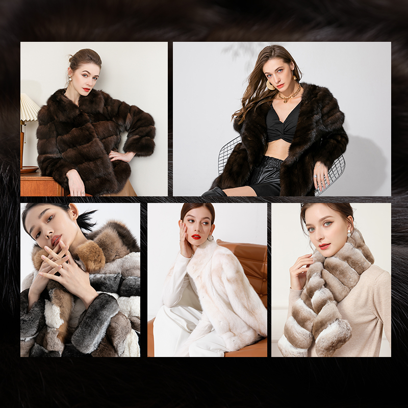 咔咔皮草各种款进口皮料定制
