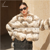 西装 咔咔皮草 天然斑点原色lyxn特惠美喵 领外套