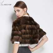 紫貂坎肩短外套 咔咔皮草 尊贵血统华贵不臃肿优雅 4折特惠价