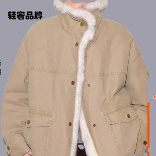 范洛Fano 时髦冒险家水洗工装染尖毛三星90白鸭绒派克羽绒服女冬