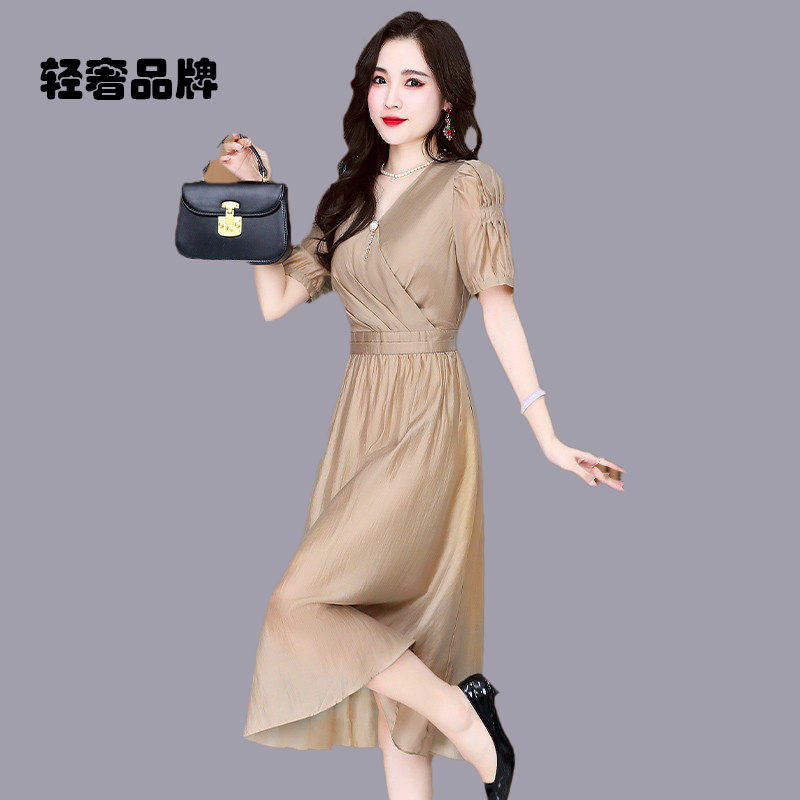 朗姿约定时尚雪纺礼服洋装子2026新款女春夏高端奢华高级感