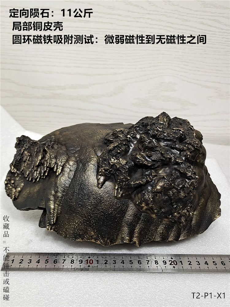 定向陨石原石11公斤稀有金属定向陨石火流星纪念品观赏石收藏礼品