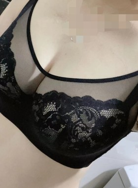 露蒂诗文胸90601蕾丝美背超薄款防走光抹胸内衣80b光面80C大胸