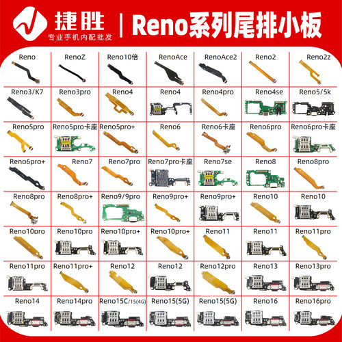 适用Reno系列尾插排线小板