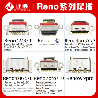 适用Reno/1/2/3/4/5/6/7/8/9/10/11/12 z se pro ace尾插接口