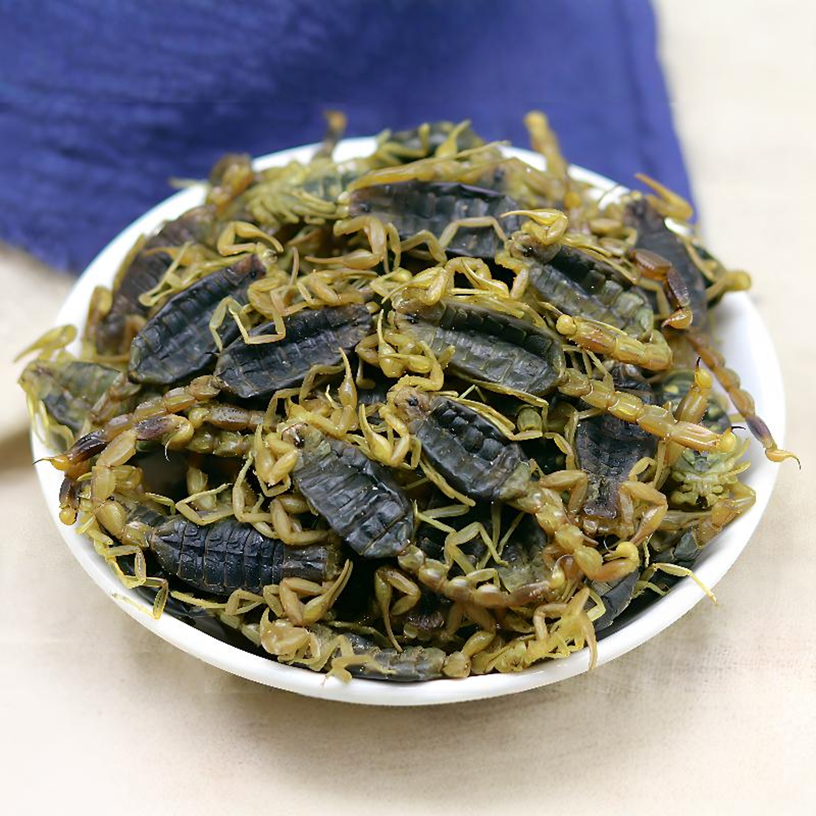 全蝎干中药材全虫100g包邮清水蝎子全干货无盐可磨粉另有水蛭蜈蚣