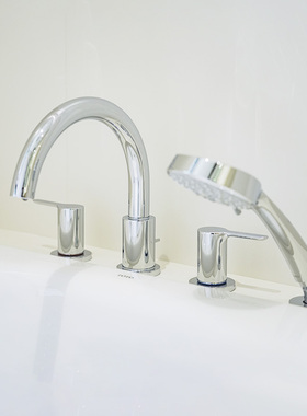 TOTO浴缸龙头TBS01201/01202B 台式双柄双控多功能浴缸花洒龙头