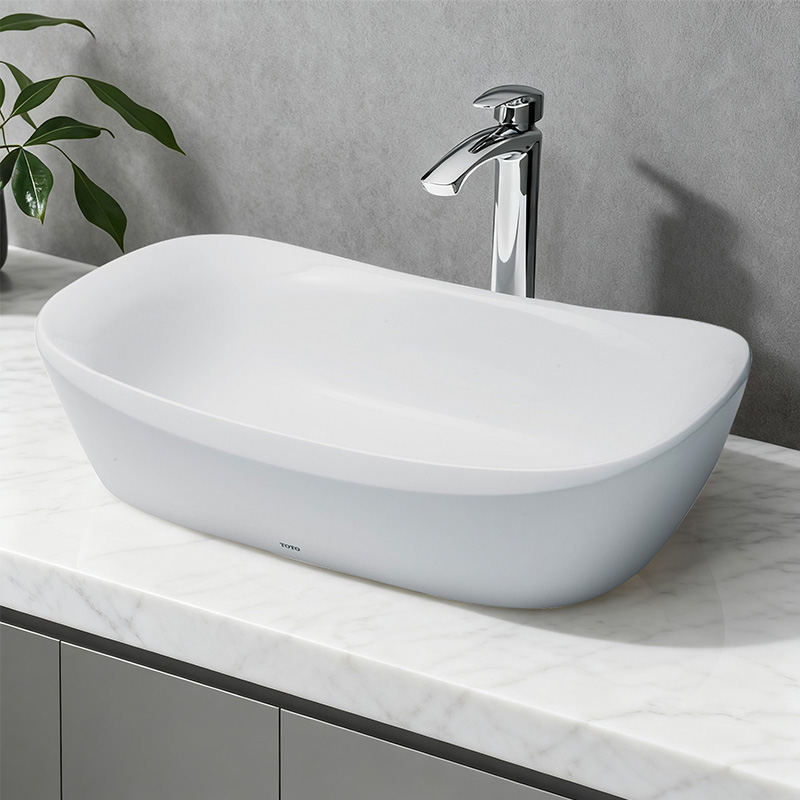 TOTO晶雅石圆形艺术台盆