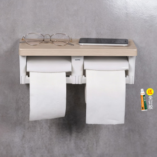 卫生间双卷纸架手机置物架厕纸手纸架 600FM TOTO厕纸架YH501