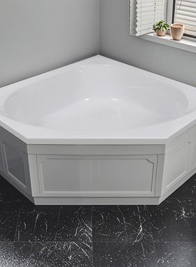 TOTO三角形浴缸PAY1300P小户型家用墙角亚克力成人泡澡盆嵌入安装