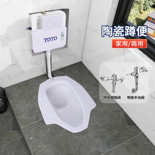 蹲便器蹲式后进水便池TOTO