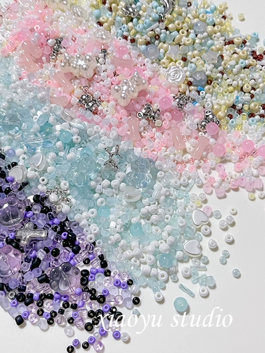 Японская милая подвеска, стеклянный аксессуар, браслет из бисера ручной работы