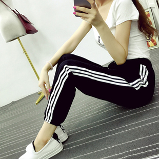 2025新款春秋韩版百搭宽松学生ins运动裤子女显瘦休闲哈伦ulzzang
