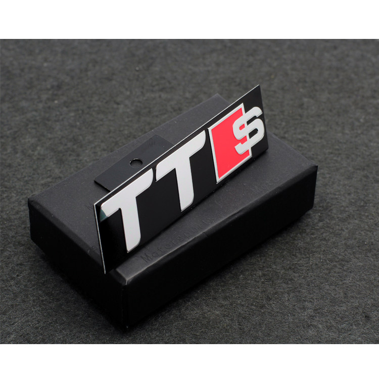 奥迪 TT 改装 TTS TTRS 中网改装标 后尾标  装饰贴标 金属中网标