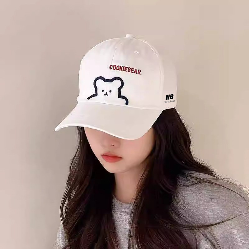 New Bcfauae NB官方正品刺绣可爱小熊棒球帽女夏季25新款鸭舌帽男