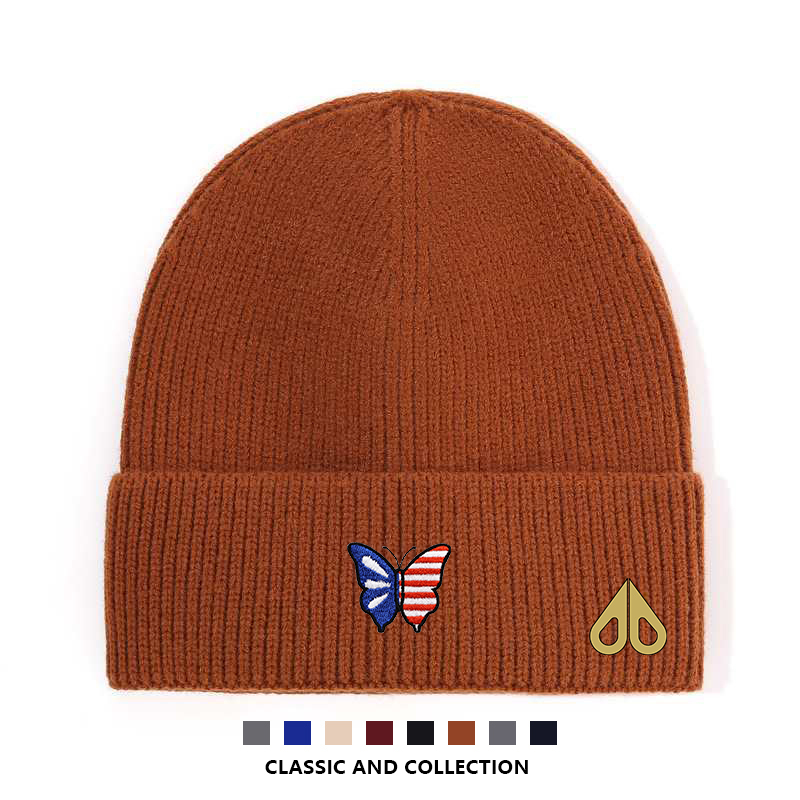 MOOSE韩版百搭时尚小众秋冬显脸小男女同款大头围针织帽