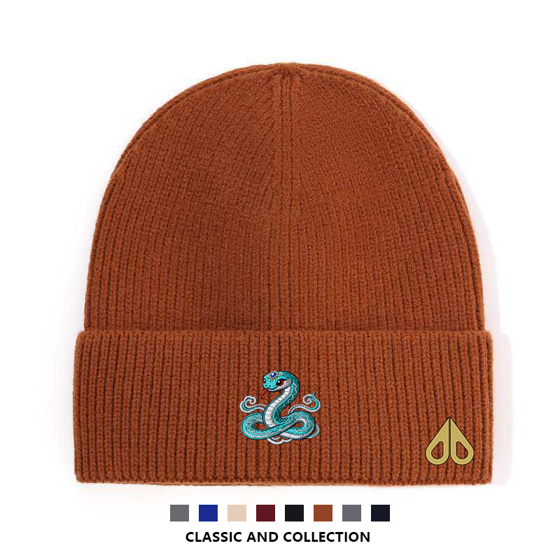 剪刀四季MOOSE时尚休闲百搭蛇年限定针织帽男女同款套头冷帽潮流
