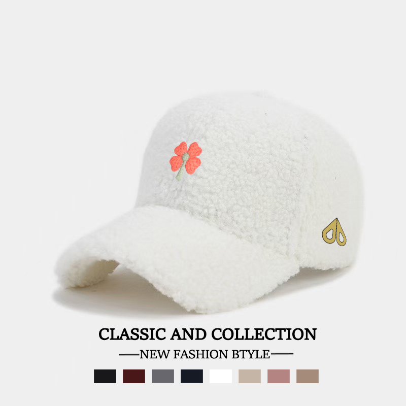 MOOSE剪刀四季韩版时尚休闲百搭简约秋冬保暖羊羔绒男女款棒球帽