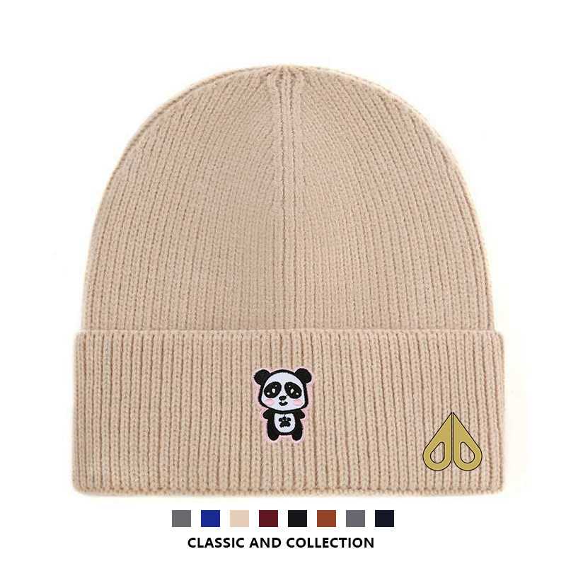 剪刀四季2026韩版时尚百搭卡通显脸小简约男女同款秋冬针织帽潮