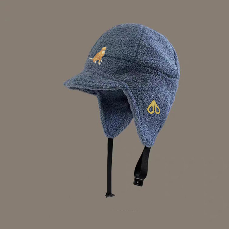 剪刀四季MOOSE韩版时尚休闲秋冬保暖防寒男女同款羊羔毛雷锋帽潮