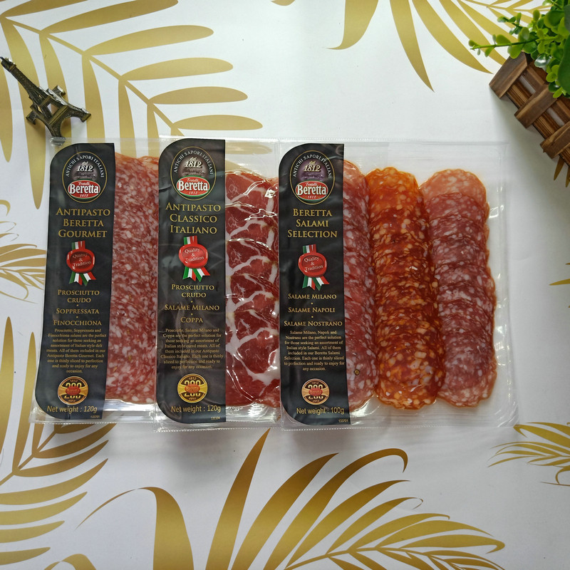 雨润beretta意式美食拼盘萨拉米风干发酵香肠三明治意面披萨沙拉