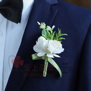 男士胸花新郎新娘结婚伴郎襟花嘉宾儿童礼服男童西装婚礼小主持人