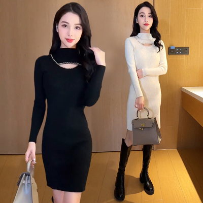 针织连衣裙女秋冬2025新款