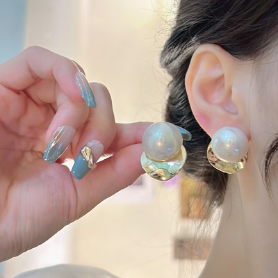 大气名媛巴洛克珍珠耳钉