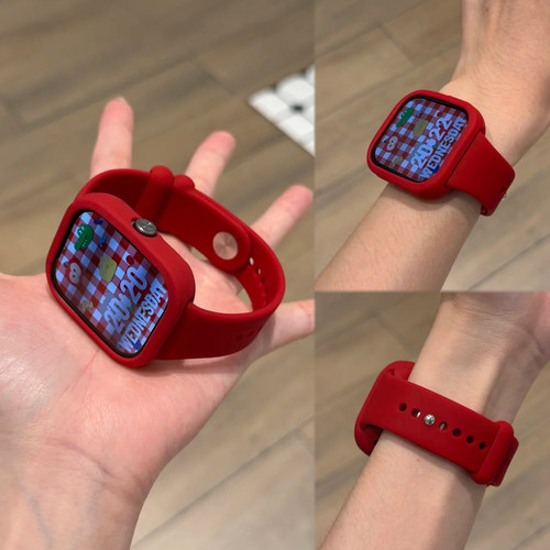 适用红米watch6/5一体双环液态硅胶表带红米watch4小米10Pro9运动