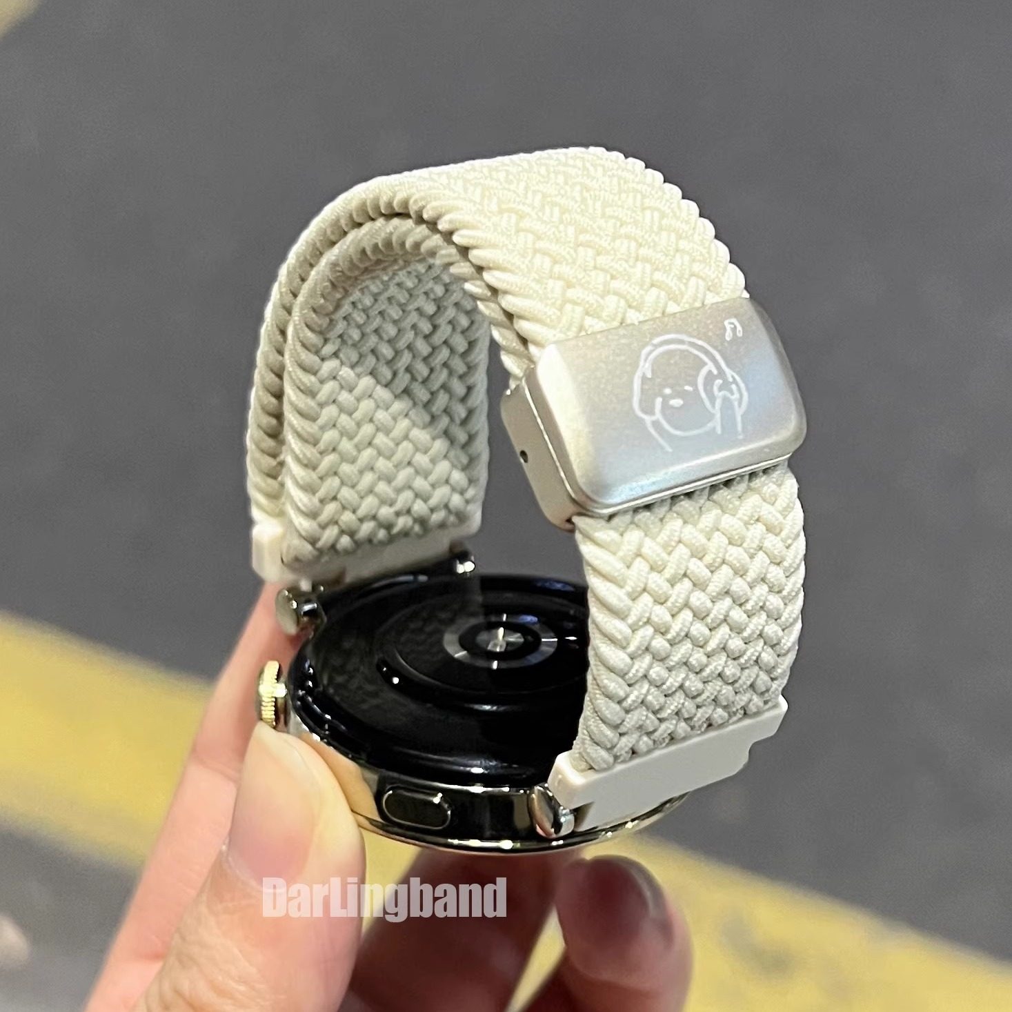 适用华为GT6手表可爱小狗GT5watch54gt4GT32弹力编织Fit5磁吸表带