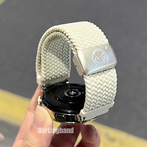 适用华为GT6手表可爱小狗GT5watch54gt4GT32弹力编织Fit5磁吸表带