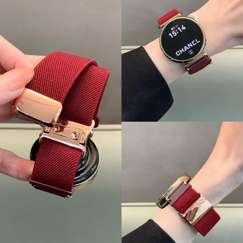 新款尼龙弹力编织磁吸表带适用华为GT6GT5Watch5GT4gt321FIT4高级