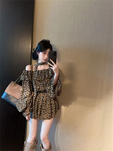 2026新款 春装 气质独特漂亮高级感绝美小香风豹纹上衣套装 裙女 爆款