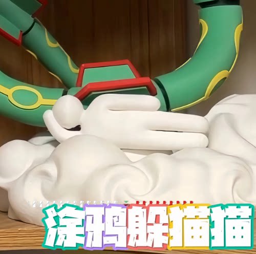 涂鸦躲猫猫模型steam周边3D打印手办diy涂色玩具摆件装饰姿势小人