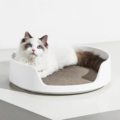 米尾趴趴猫窝猫抓板磨爪保暖